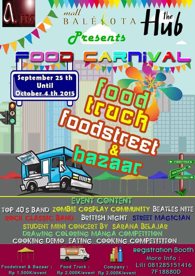 Food Carnival: Food Truck, Food Street & Bazaar di Mall Bale Kota