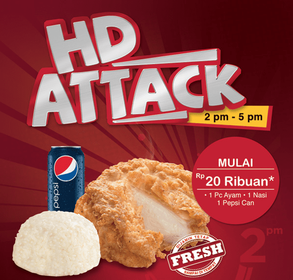 KFC Promo HD Attack Mulai Rp. 20Ribuan