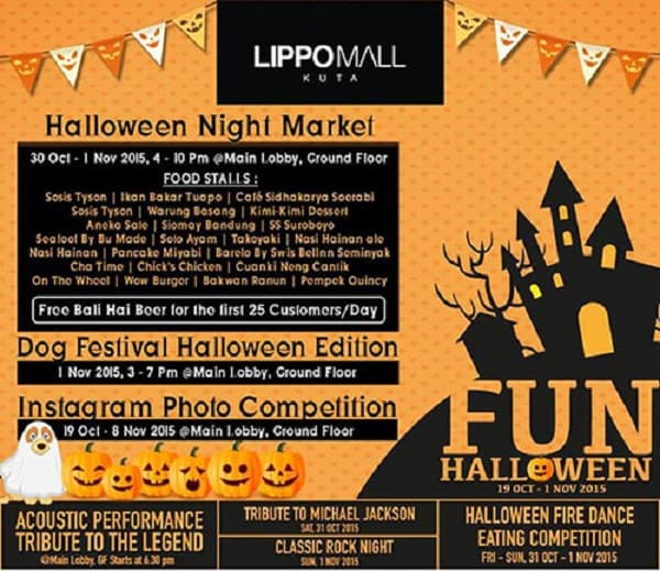 Halloween Night Market di Lippo Mall Kuta