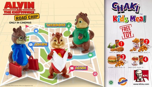 KFC Promo Chaki Kids Meal Free Toy
