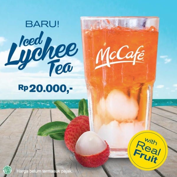 McDonald's Promo Menu Baru Iced Lychee Tea Hanya Rp. 20.000,-