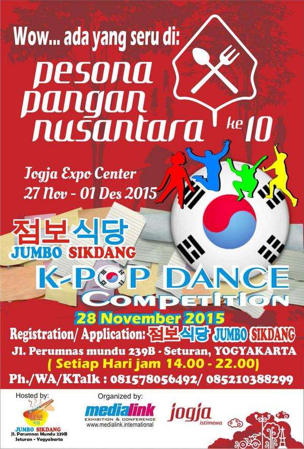 katalogkuliner Pesona Pangan Nusantara KPOP Dance Competition