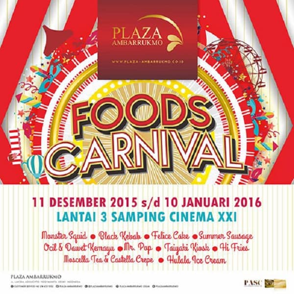 Foods Carnival di Plaza Ambarrukmo Yogyakarta