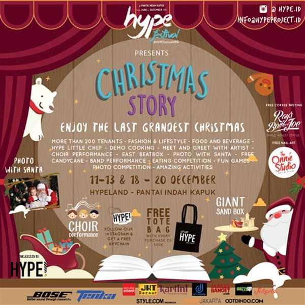 Hype Festival Present Christmas Story di Pantai Indah Kapuk