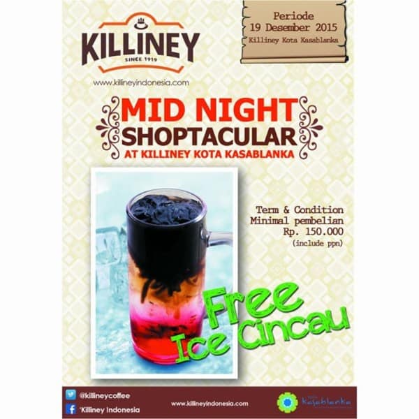 Killiney Promo Mid Night Shoptacular Free Ice Cincau