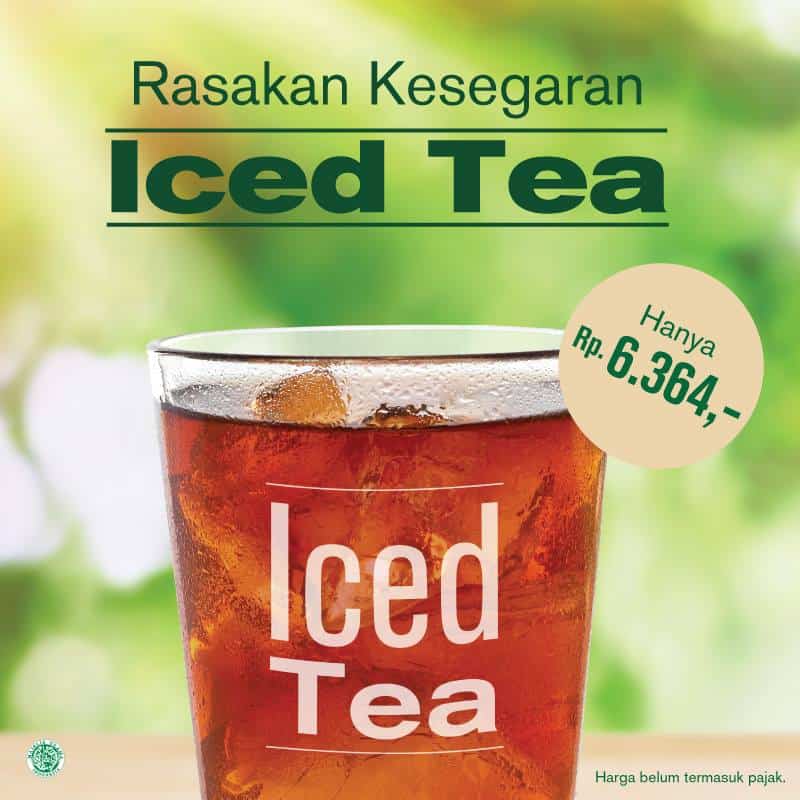 McDonald's Cafe Promo Iced Tea Hanya Rp. 6.364,-