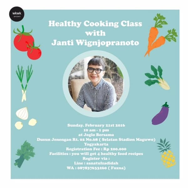 Healthy Cooking Workshop with Janti Wignjopranoto di Yogyakarta
