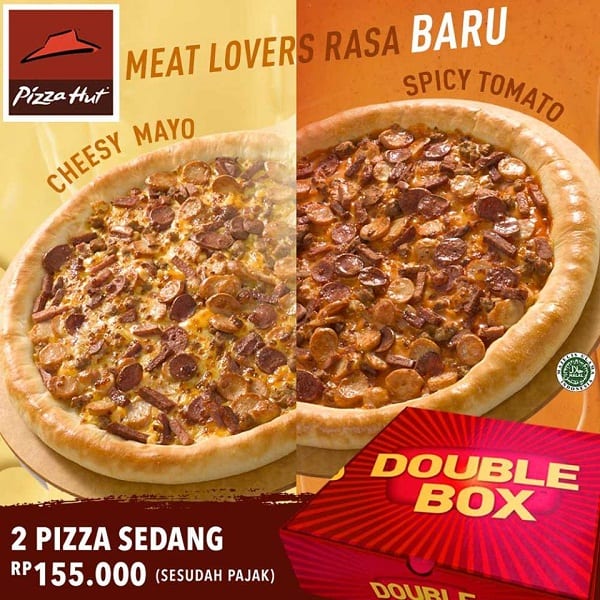katalogkuliner Pizza Hut Promo Menu Baru Double Box Harga Rp.155.000 Box