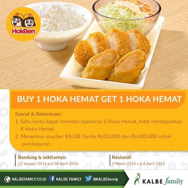 katalogkuliner Hoka Hoka Bento Promo Hoka Hemat Buy 1 Get 1