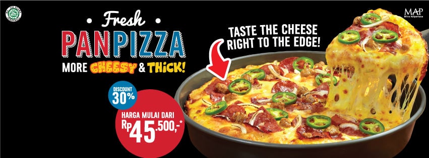 Domino’s Pizza Promo Fresh Pan Pizza Harga Mulai Dari Rp. 45.500,-