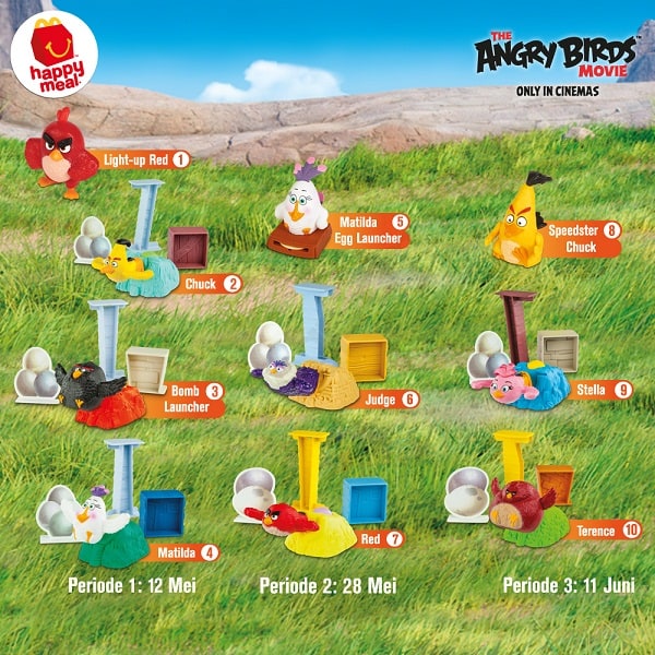 katalogkuliner McDonald's Promo Happy Meal Gratis Merchandise Angry Bird Movie 1