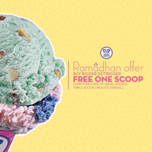 katalogkuliner Baskin Robbins Promo Ramadhan Offer Free One Scoop