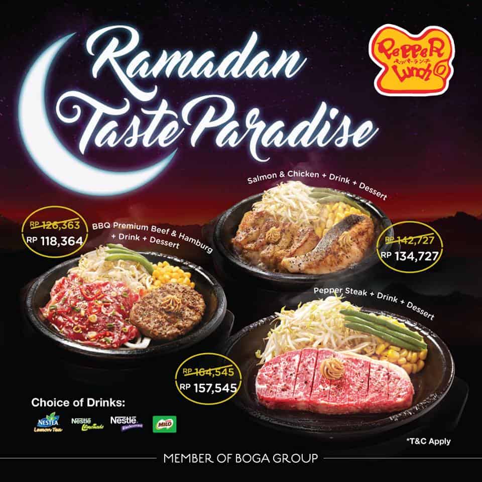 katalogkuliner Pepper Lunch Promo Ramadhan Taste Paradise Harga Mulai Rp. 118.364,-